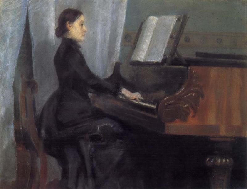 William Stott of Oldham CMS at the Piano oil painting image